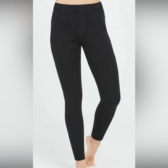 SPANX Jean-ish Ankle‎ Denim Leggings Black - Medium - Picture 1 of 10